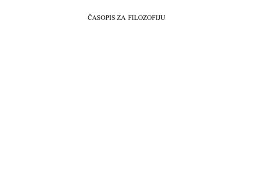 Theoria: Časopis za filozofiju br. 11